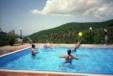 the Blucamp swimmingpool with sea view. Click here